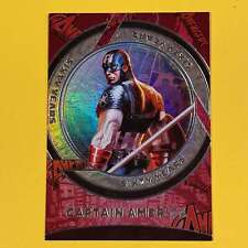 CAPTAIN AMERICA 2023 Finding Unicorn Marvel Avengers 60th Ann. RED HOLO /249 C39 picture