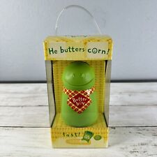 NEW IN BOX - Butter Boy Corn on the Cob Green Frog Butter Dispenser Picnic BBQ picture