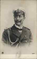 Kaiser Wilhelm Royalty Military Uniform CRISP IMAGE c1910 Real Photo Postcard picture