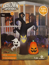 Gemmy Halloween Inflatable Airblown 5.5 Foot Spooky Tree Prop - New picture