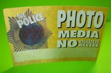 The Police Backstage Pass Concert World Tour Original Otto 2007 Yellow Sting Big picture