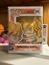 Funko Pop Super Saiyan Goku #948 Signed & Remarked by Guy Gilchrist w/COA picture