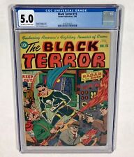 Black Terror #15 CGC 5.0 KEY (Schaumburg cover, Black Terror) 1946 Nedor picture