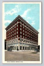 Marion OH-Ohio, Hotel Harding, Advertising, Antique Vintage Souvenir Postcard picture