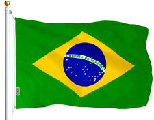 BRAZIL FLAG NEW 3X5ft BRAZILIAN FOOTBALL BANNER 90X150cm POLYESTER POLY FLAG picture
