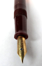 VINTAGE MADE IN USA WEAREVER CHERRY COLOR FOUNTAIN PEN 14K GOLD NIB… picture