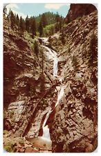 Vintage Colorado Springs CO Postcard c1961 Seven Falls in South Cheyenne Canon picture