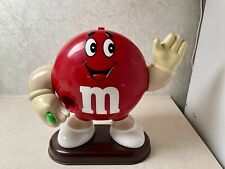 Vintage 1991 Red M&M Candy Dispenser Red M&M In Hand Collectable picture