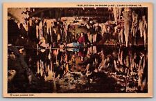 Reflections Dream Lake Luray Caverns Virginia Cave Interior Vintage UNP Postcard picture