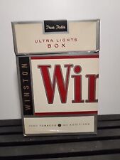 Vintage Winston Ultra Lights 10 Pack Carton Cigarette Box Oversized Package picture