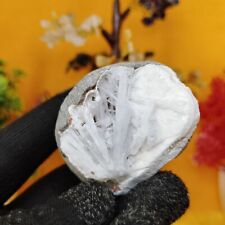 Crystal Collector's Dream Unique Scolecite Geode (74g) with Quartz Stand picture