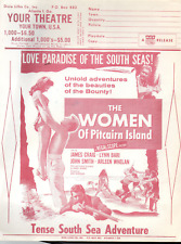The Woman Of Pitcairn Island  LYNN BARI Adult Only  Drive in Herald 1957 fine picture