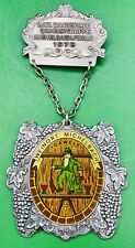 Vintage German Hiking Medal 1976 2 Int Wandertage Wandergruppe Michelbach/Wald picture