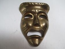 Vintage 1970's Threatrical Brass Mask Wall Hanging (Drama Theater) picture