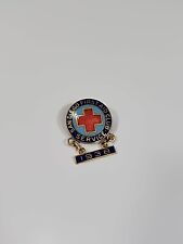San Diego First Aid Club Service Lapel Pin Dangling Date 1938 Vintage picture