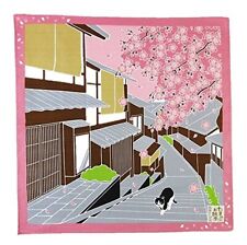 FUROSHIKI Japanese Wrapping Cloth (Travelingcat  19 x 19 inches Pink picture
