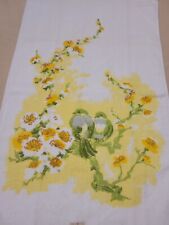NOS NEW Vintage Springmaid Towels 2 Pc Set MCM 1 Bath 1 Hand USA Birds Yellow picture