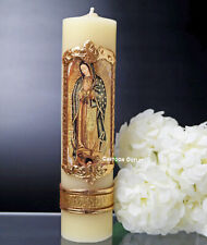 Virgen De Guadalupe Vela Cirio Candle Paschal Communion Pascual 8