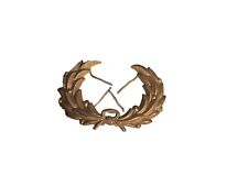 2 Vintage Brass Wreath Hat Badge circa 1900’s (Letter carrier? Military?) picture