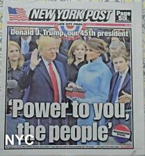 Donald Trump Inauguration Special New York Post January 21 2017 🔥 picture