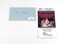Donie Bush Signed 2.25 x 4.25 Cut JSA Auto picture