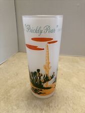 Vintage 1950s Blakely Oil & Gas Arizona  Frosted  Prickly Pear Glass picture
