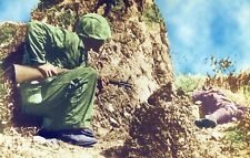Okinawa Sniper Hunting Rifleman Of The 19th Regiment Vintage Chrome Post Card picture