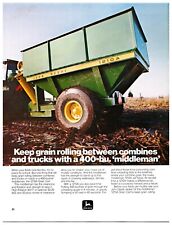 1987 John Deere 1210A Grain Cart - Original Print Advertisement (11in x 9in) picture