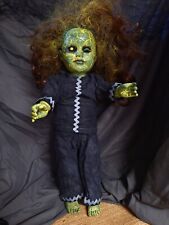 OOAK Creepy Crackle Doll, 18 In Tall, Handmade, Halloween Prop picture