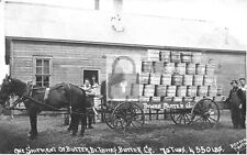 Tawas City Michigan MI Postcard Butter Co Horse Wagon Reprint Postcard picture