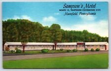 Pennsylvania Mansfield Sampson's Motel Vintage Postcard picture
