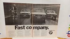 1968 BMW CARS AND MOTORCYCLES CENTERFOLD    - ORIGINAL 10X16 - PRINT AD c4 picture