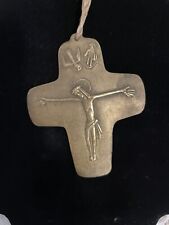 Antique Jesus Crucifix Brass picture