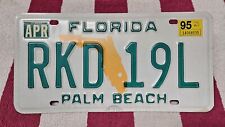1995 Florida License Plate, Palm Beach picture
