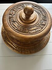 Wooden Carved Cake Holder picture