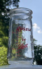 Vintage Hygeia Bottle 1944 4oz  Wide Mouth Clear Glass Pyroglazed Lettering Ball picture