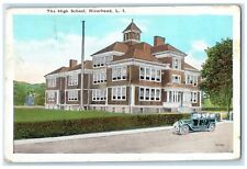 1926 The High School Building Interior Long Island New York NY Posted Postcard picture
