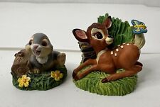 The Lenox Disney Magic Thimble Collection Thumper And Bambi Figurine Lot Of 2 picture