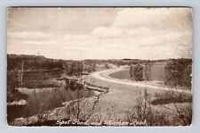 Stoneham MA-Massachusetts, Spot Pond & Stoneham Road, Antique Vintage Postcard picture