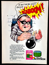 Activision Kaboom Video Game 1981 Vintage Print Ad picture