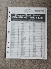 Snap-on Tools 1994 Suggested Dealer Net Price List picture