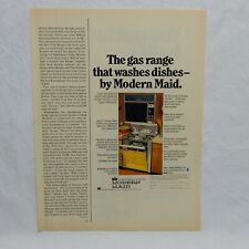 MODERN MAID GAS RANGE VINTAGE ADVERTISING MAGAZINE PAGE, APRIL 8, 1974 picture