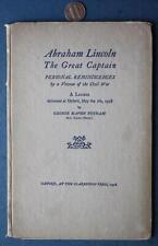 1928 Oxford University Abraham Lincoln The Great Captain Civil War Vet booklet-- picture