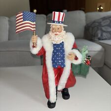 Patriotic Musical  American Santa Stars & Stripes Forever Kurt Adler READ picture