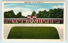 OLANTA, SC South Carolina ~ LEWIS MOTEL  c1950s Roadside Linen  Postcard picture