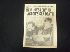 1937 APRIL 4 NEW YORK SUNDAY MIRROR - NEW MYSTERY IN ACTOR'S SEA DEATH - NP 2322 picture