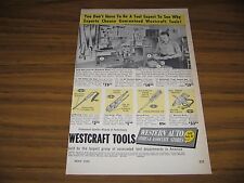 1952 Print Ad Westcraft Tools Western Auto Stores Kansas City,MO picture