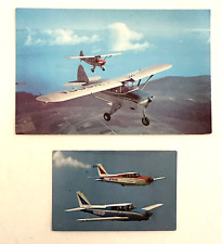 Vintage 1953 Tri-Pacer Aircraft Advertising Postcard & Mini Piper Postcard PIPER picture
