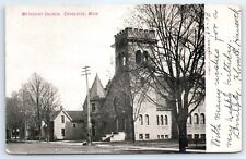 Postcard MI 1909 Charlotte Methodist Church Photo View B7 picture