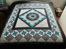 New Amish Quilt for Sale Stars Over The Georgetown Path Amish King Queen Quilt picture